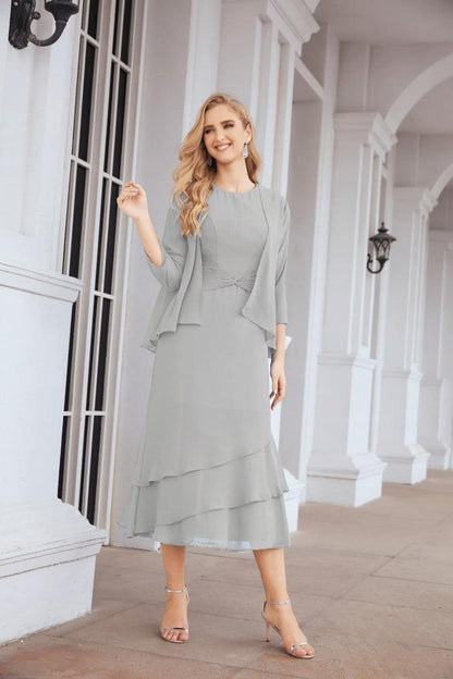 Numbersea Two-Piece A-line Mother of The Bride Dress Formal Party Gown Dress 28072