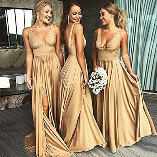 Sexy Bridesmaid Dress with Split VMB11