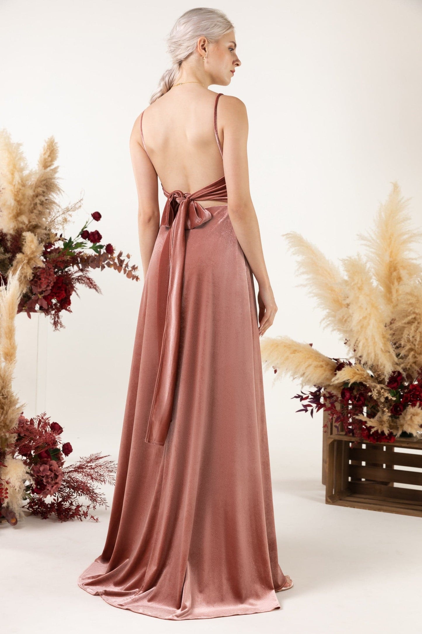 Cowl Neck bridesmaid dress vmb6