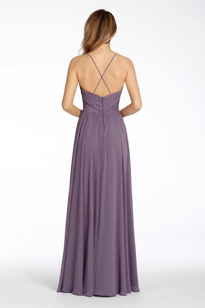 A line Spaghetti Straps Lilac Bridesmaid Dress