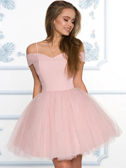 Off the Shoulder Homecoming Dresses VMH72