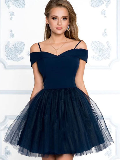 Off the Shoulder Homecoming Dresses VMH72